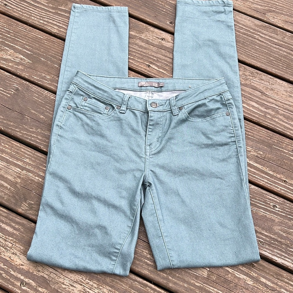 Prana Women's skinny Jeans Jade green / grey